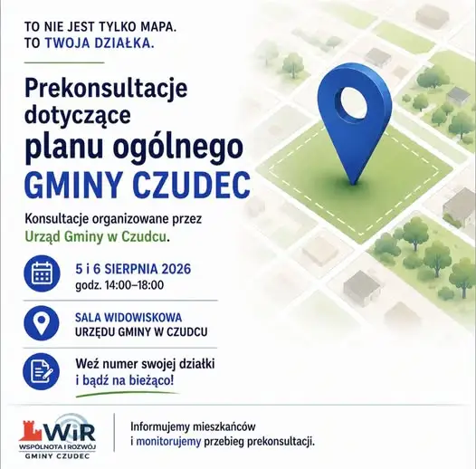 Prekonsultacje planu ogólnego w Czudcu – sprawdź, co dotyczy Twojej działki