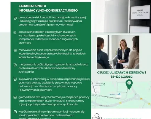 Gmina Czudec otwiera punkt wsparcia dla osób uzależnionych i dotkniętych przemocą