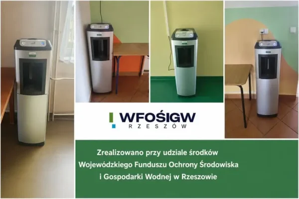 Gmina Wiśniowa montuje dystrybutory wody w szkole – zdrowie i ekologia