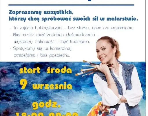 Zapisy na amatorskie malowanie dla dorosłych w Wiśniowej