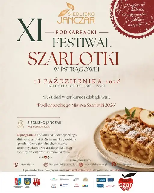 XI Podkarpacki Festiwal Szarlotki w Siedlisku Janczar – 18 października