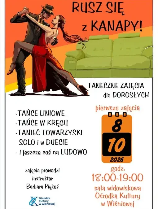 Nowe zajęcia taneczne dla dorosłych w Ośrodku Kultury w Wiśniowej