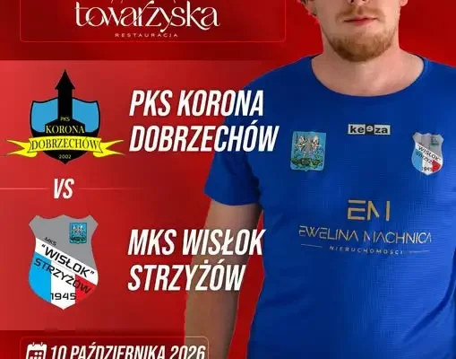 PKS Korona Dobrzechów kontra Wisłok Strzyżów – mecz z transmisją online i konkursem
