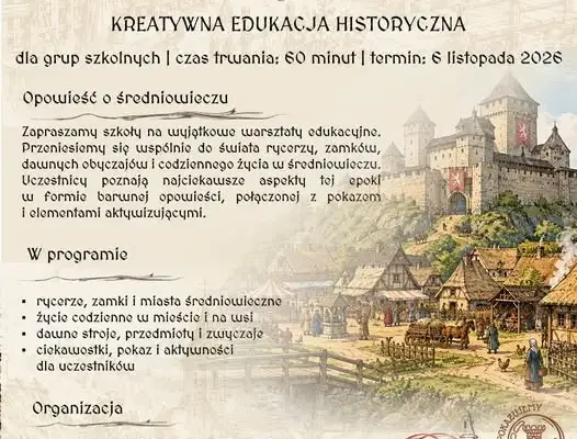 Żywa lekcja historii w Strzyżowie – średniowiecze dla uczniów klas IV–VI