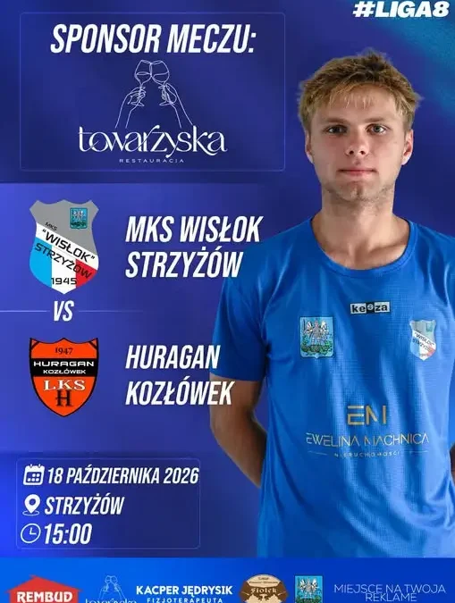 Wisłok Strzyżów zagra z Huraganem Kozłówek – transmisja online i konkurs z voucher