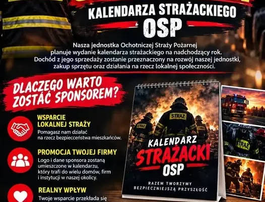 OSP Strzyżów szuka sponsorów kalendarza strażackiego