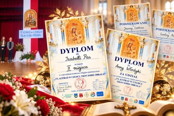 Uczennice z naszej szkoły nagrodzone w Wojewódzkim Konkursie Religijno-Patriotycznym
