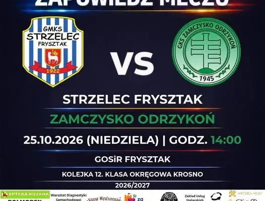 Strzelec Frysztak wraca na własny stadion. W niedzielę zagra z Zamczyskiem Odrzykoń