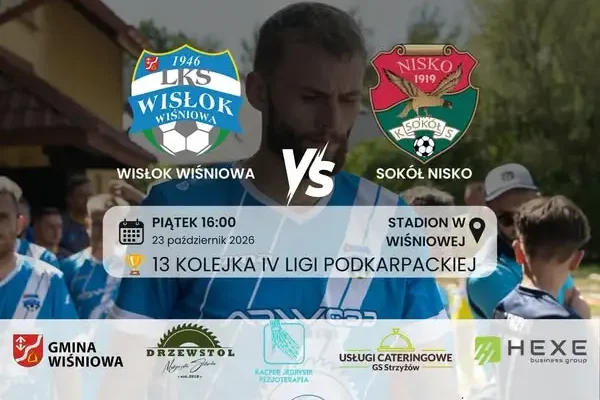 Wisłok Wiśniowa walczy o przełamanie złej passy w 13. kolejce IV ligi podkarpackiej