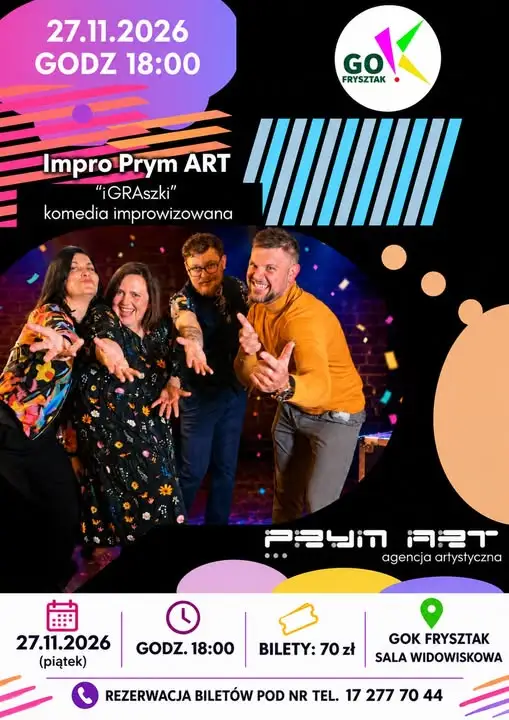 „iGRAszki” – improwizowana komedia na żywo we Frysztaku