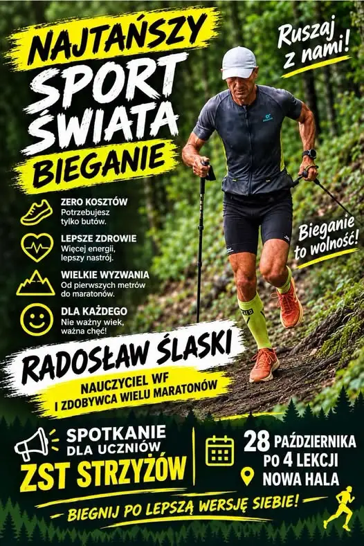 Biegowe wyzwanie w nowej hali ZST Strzyżów – już w środę